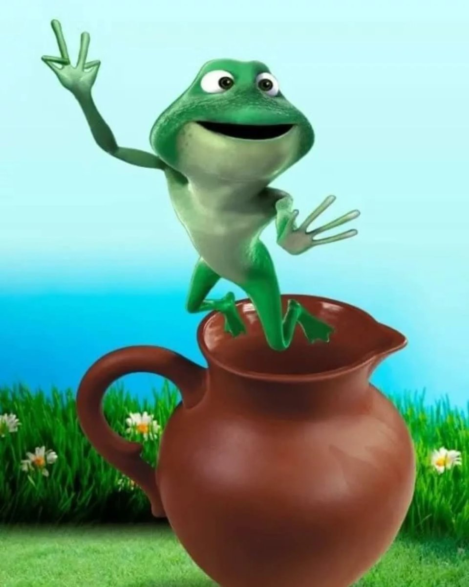 Лягушка в Крынке с молоком