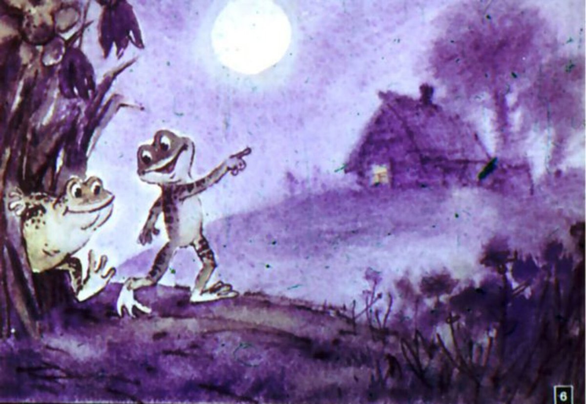 Сказка 2 лягушки Пантелеев картинка