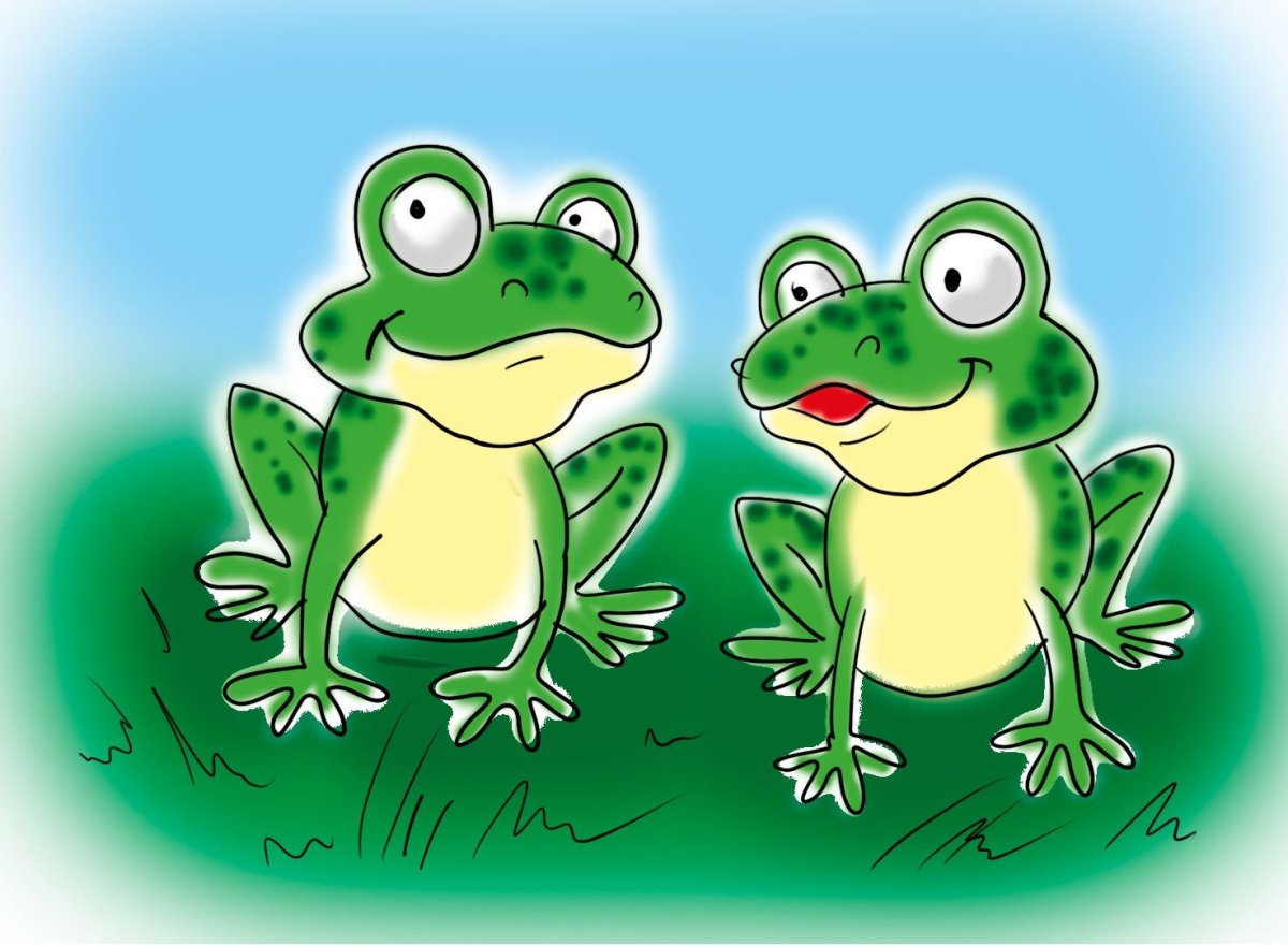 Веселые лягушата