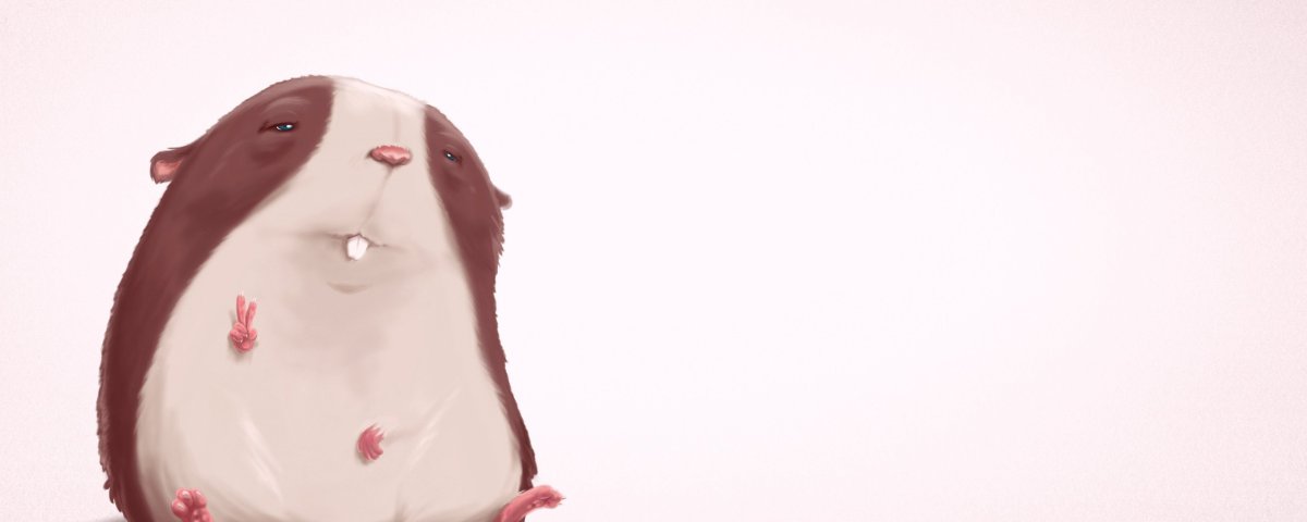 Обои хомяк сидит