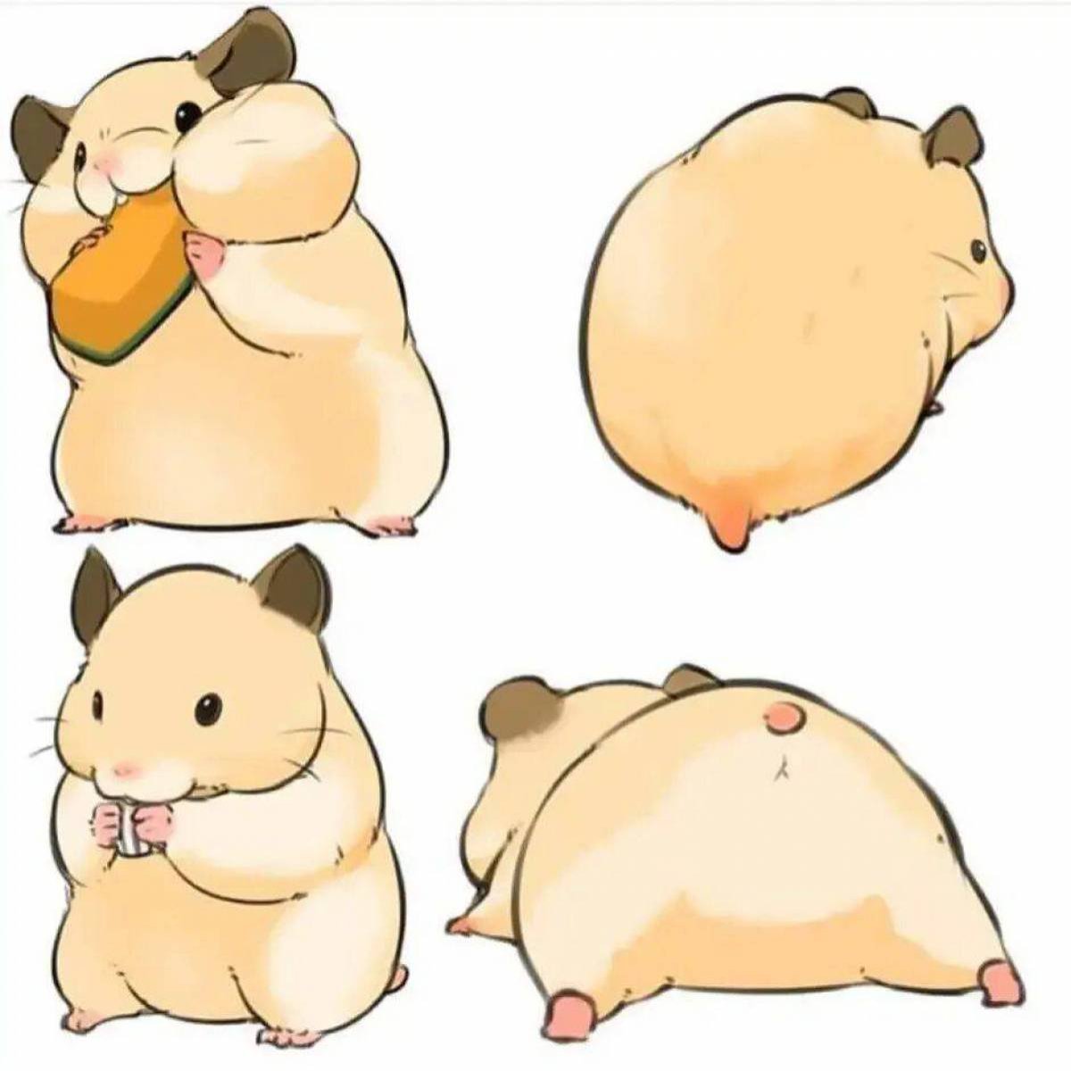 Хомяк мультяшный