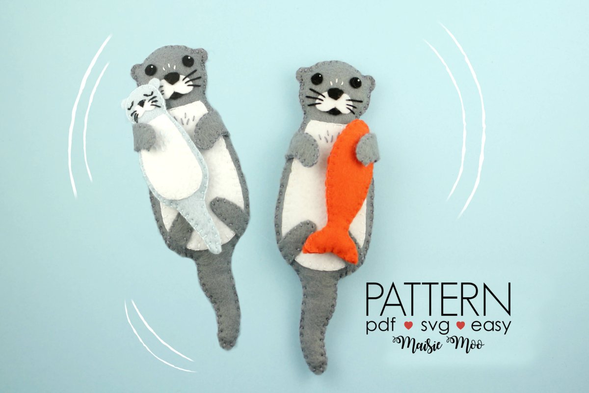 Выдра из ткани