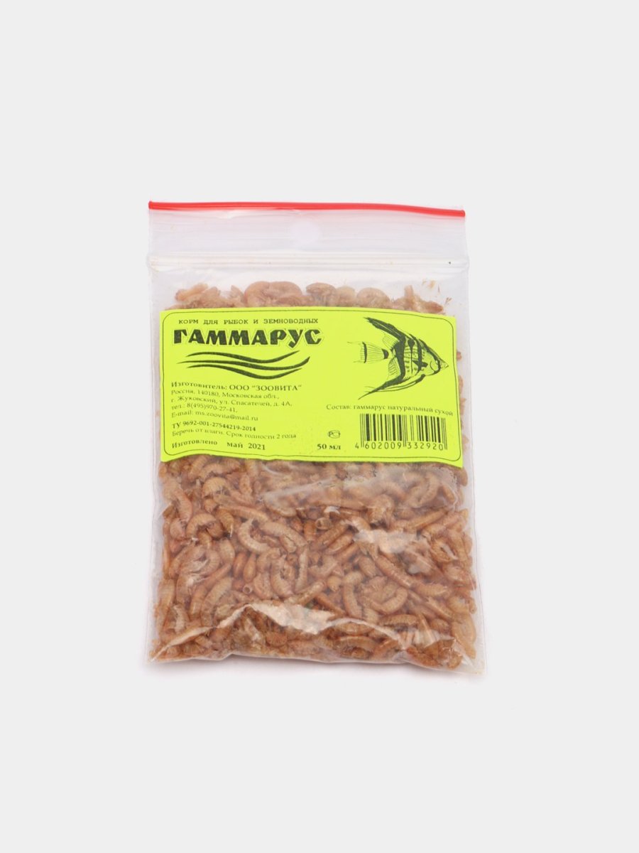 Зоовита 32944 гаммарус 250мл (п/э пакет)