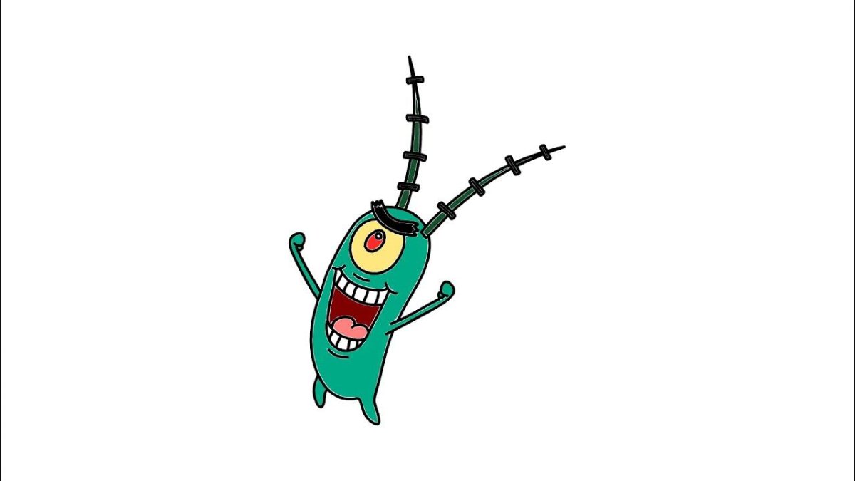 Раскраска планктон из губка Боб