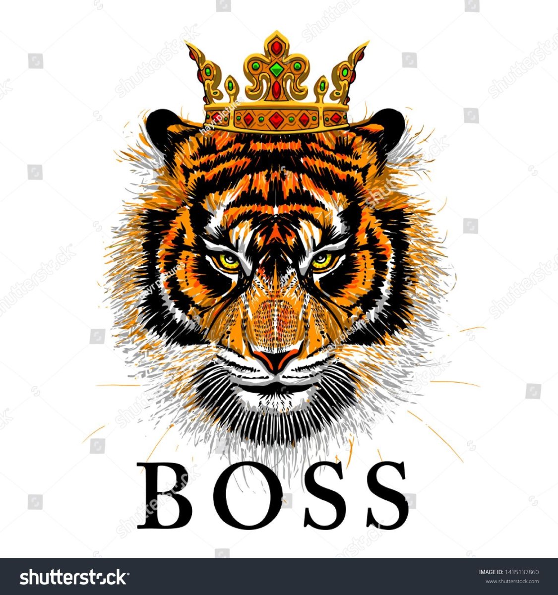 Тигр с короной