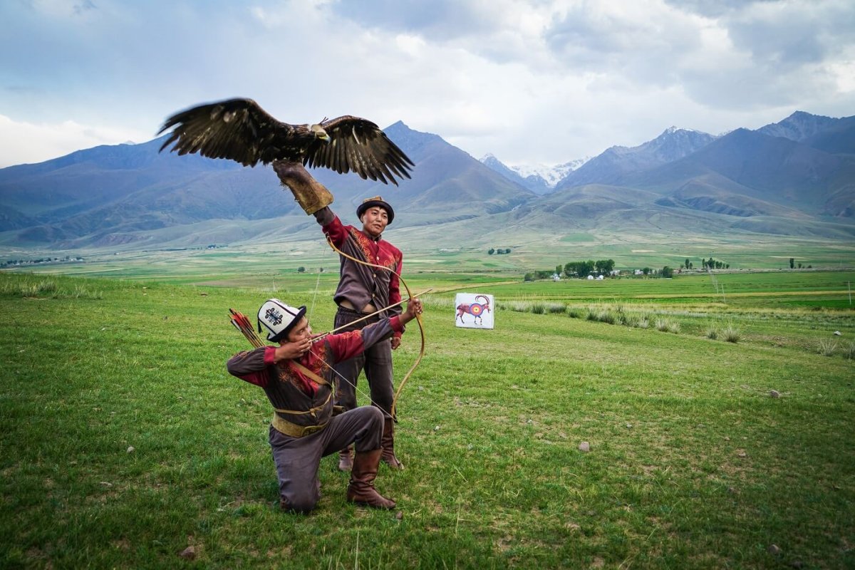 Соколиная охота Кыргызстан