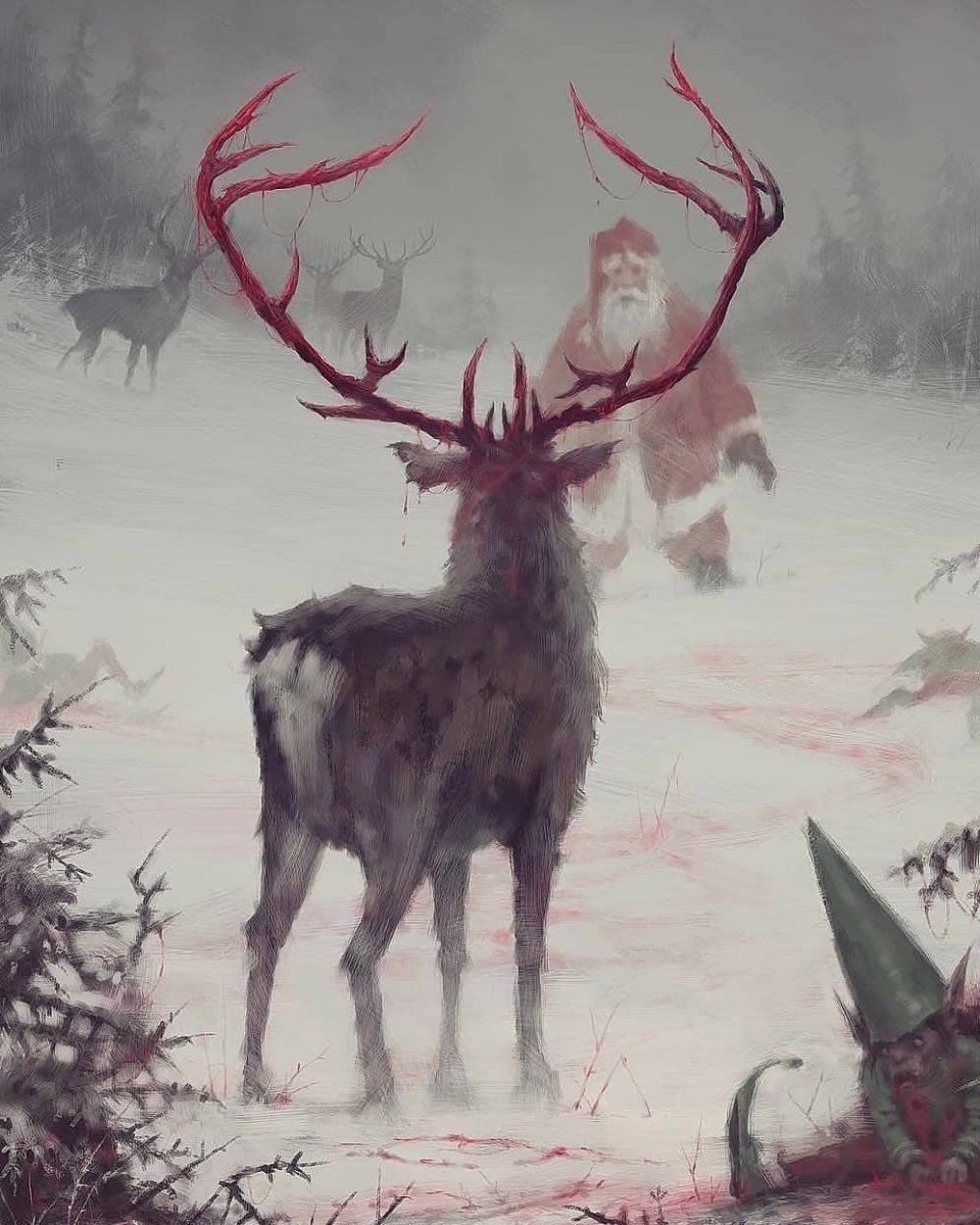 Олень арт