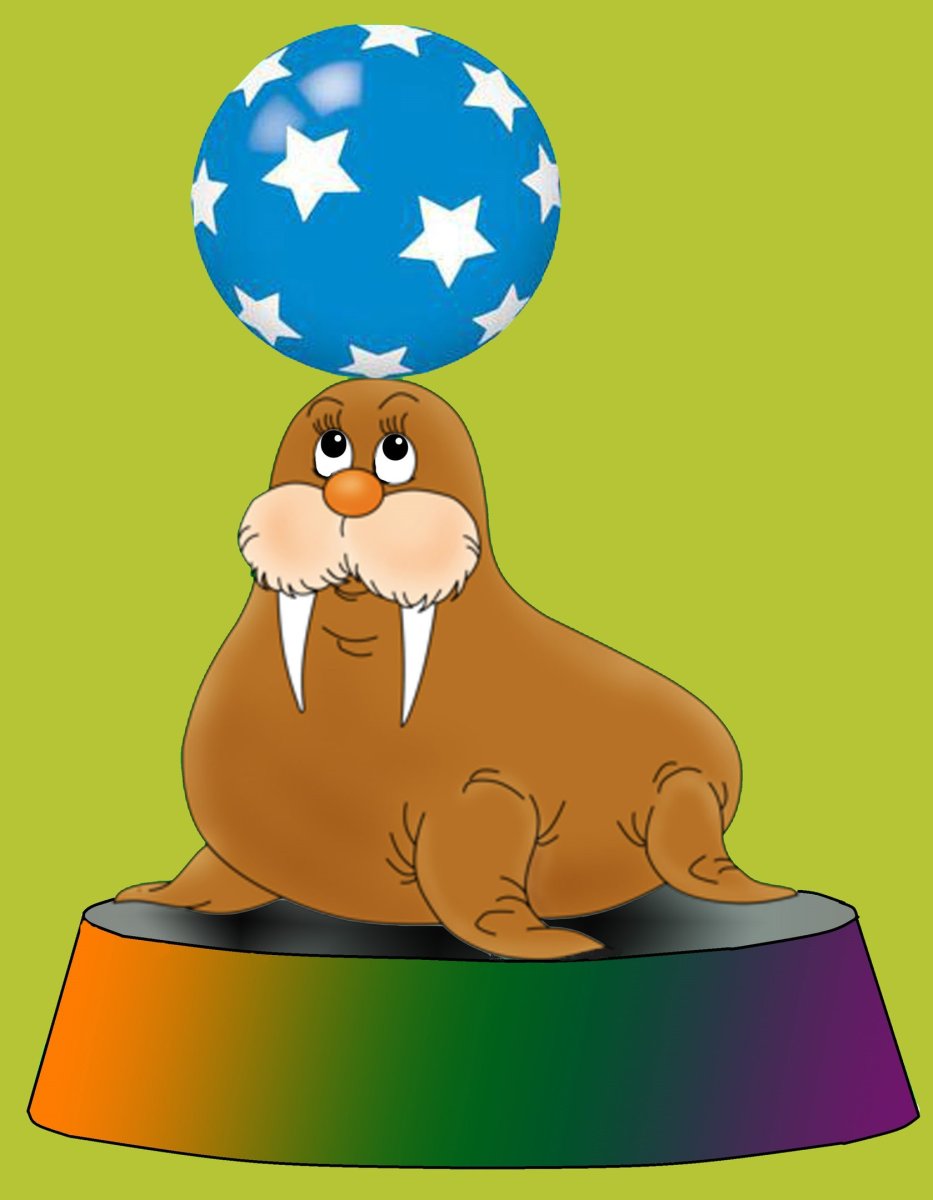 Мяч с моржом