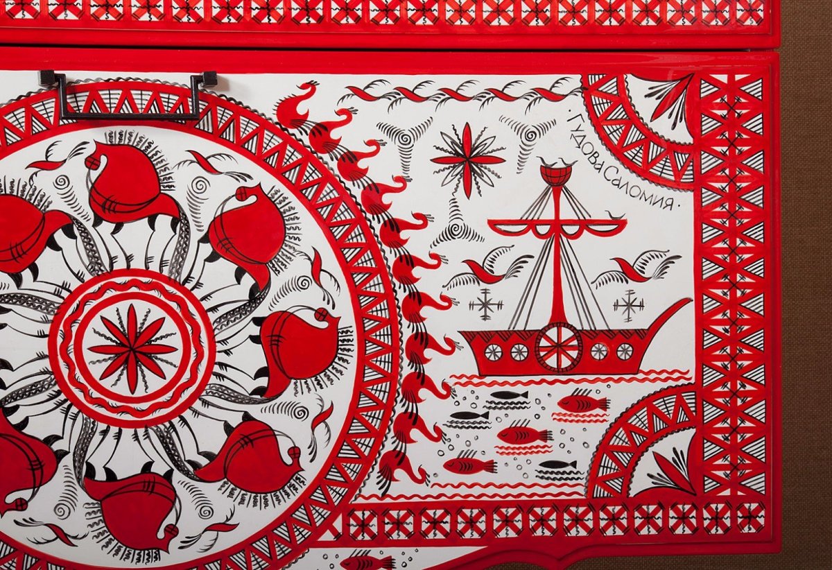 Мезенская роспись солярные знаки