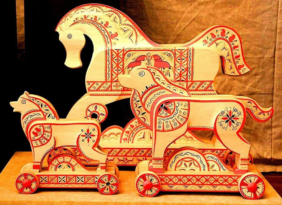 Народные промыслы Мезенская роспись