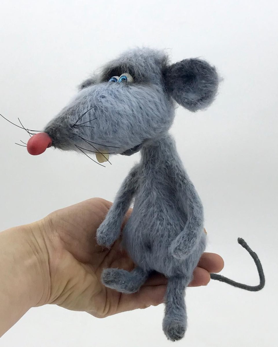 Валяные мышки из шерсти