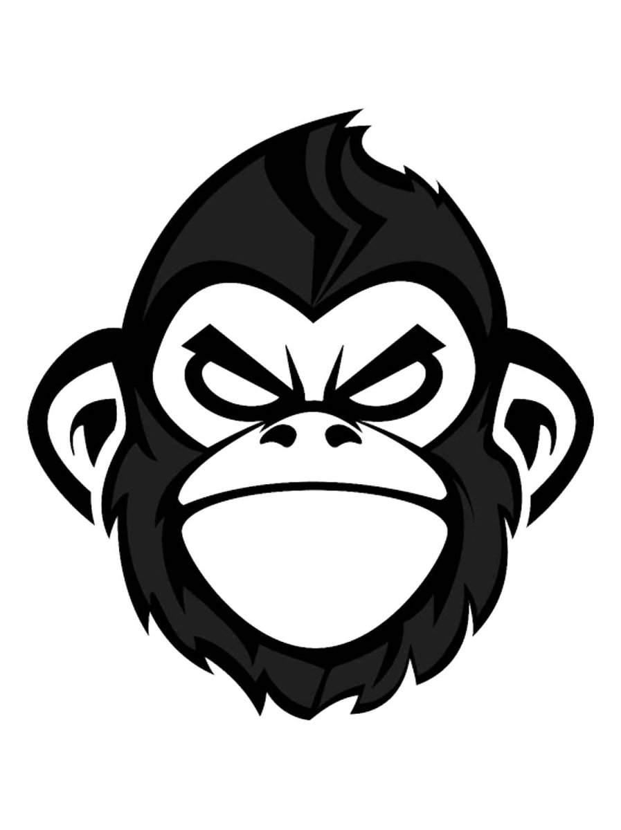 Обезьяна тату эскиз