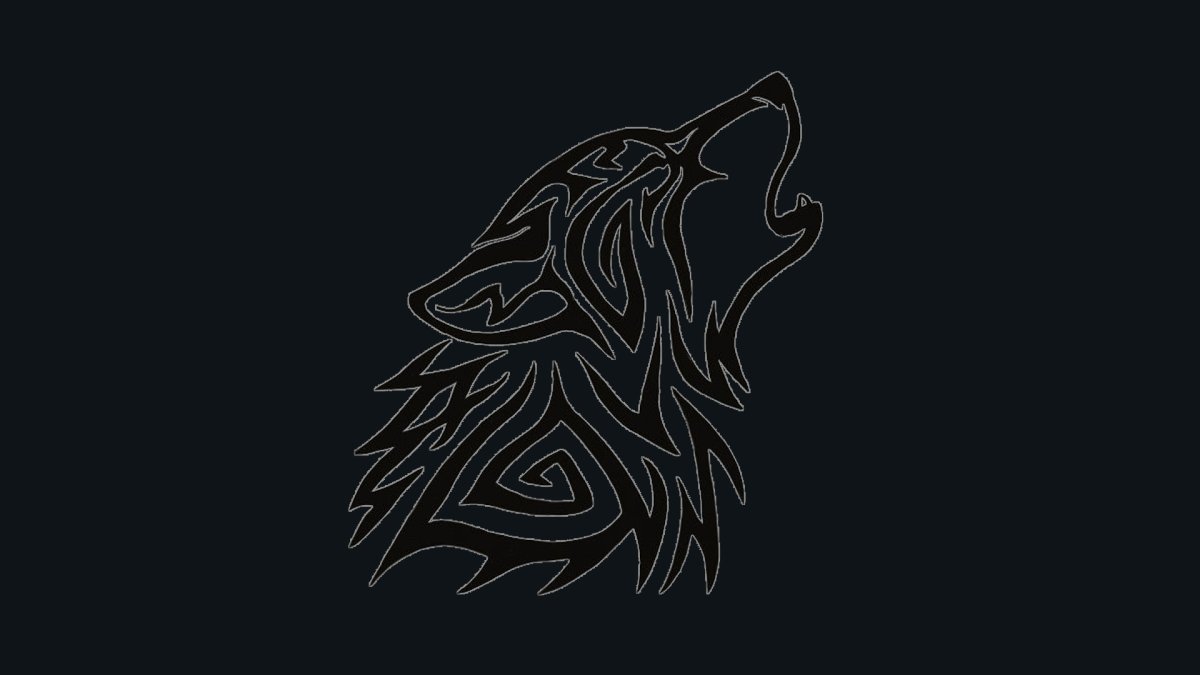 Логотип волка Минимализм