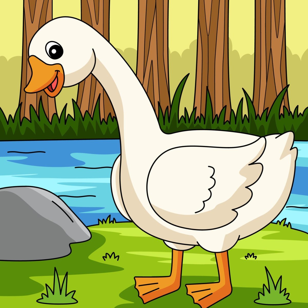 Гусь из мультика