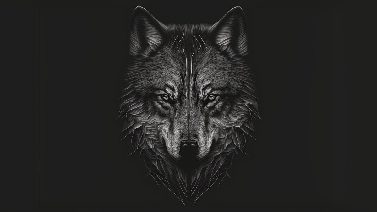 Волк фон телефон 4к