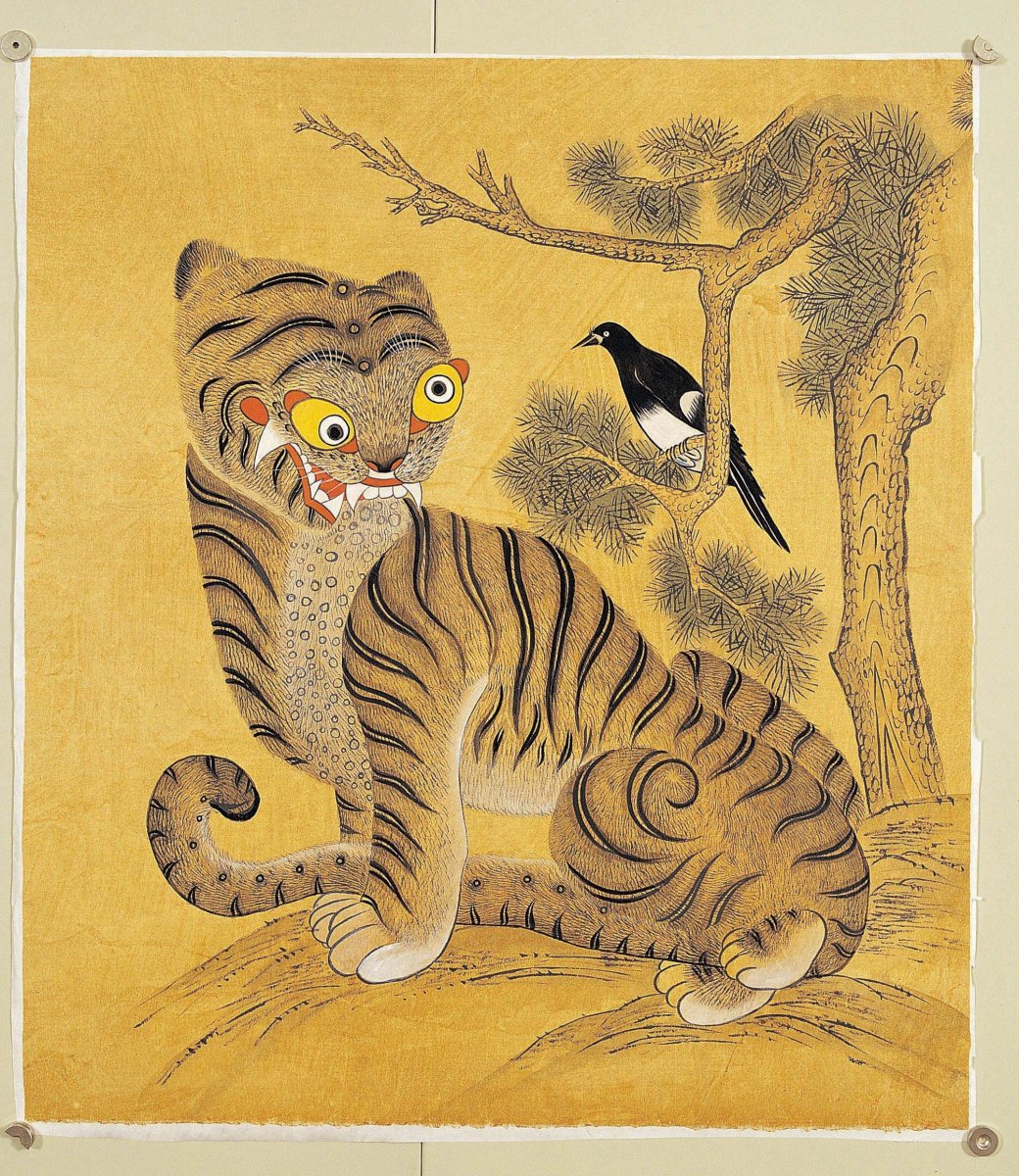 Минхва тигр живопись