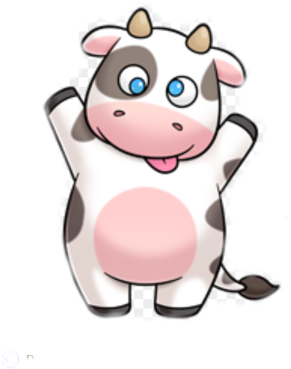 Корова мультяшная