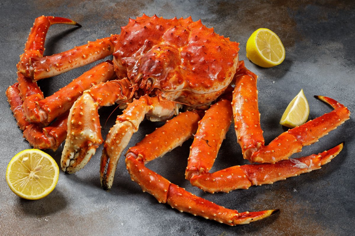 Камчатский краб вареный