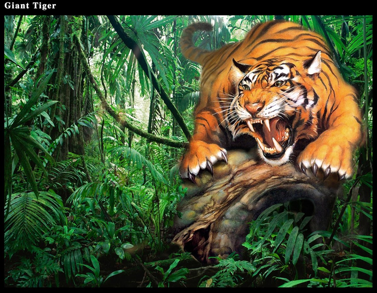 Тигрица в джунглях