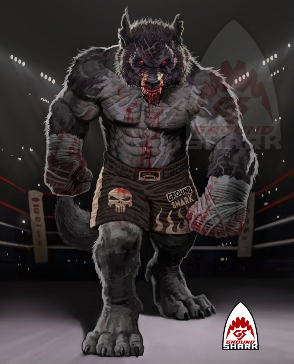 Лев боец арт