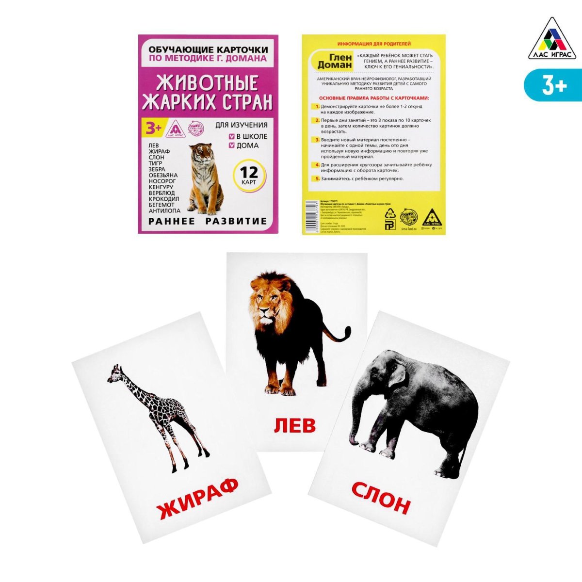 Гленн доман карточки животные