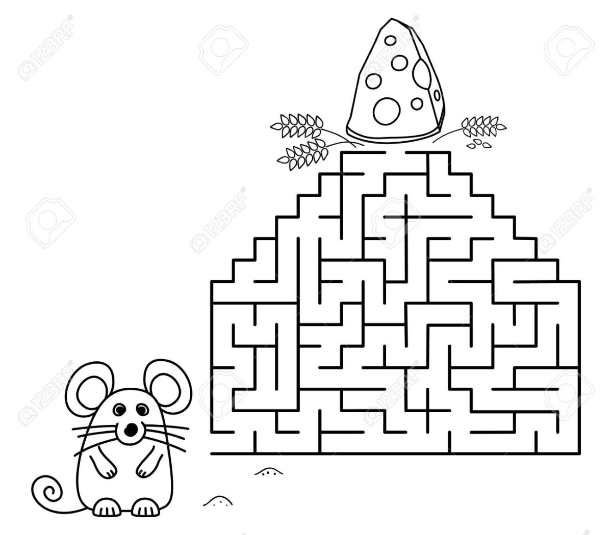 Лабиринт мышка и домик