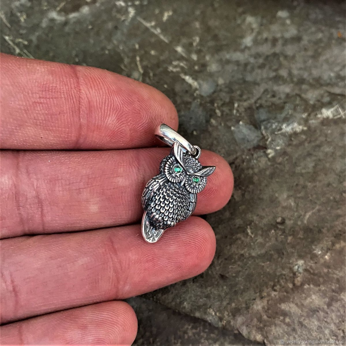 Подвеска Сова серебро