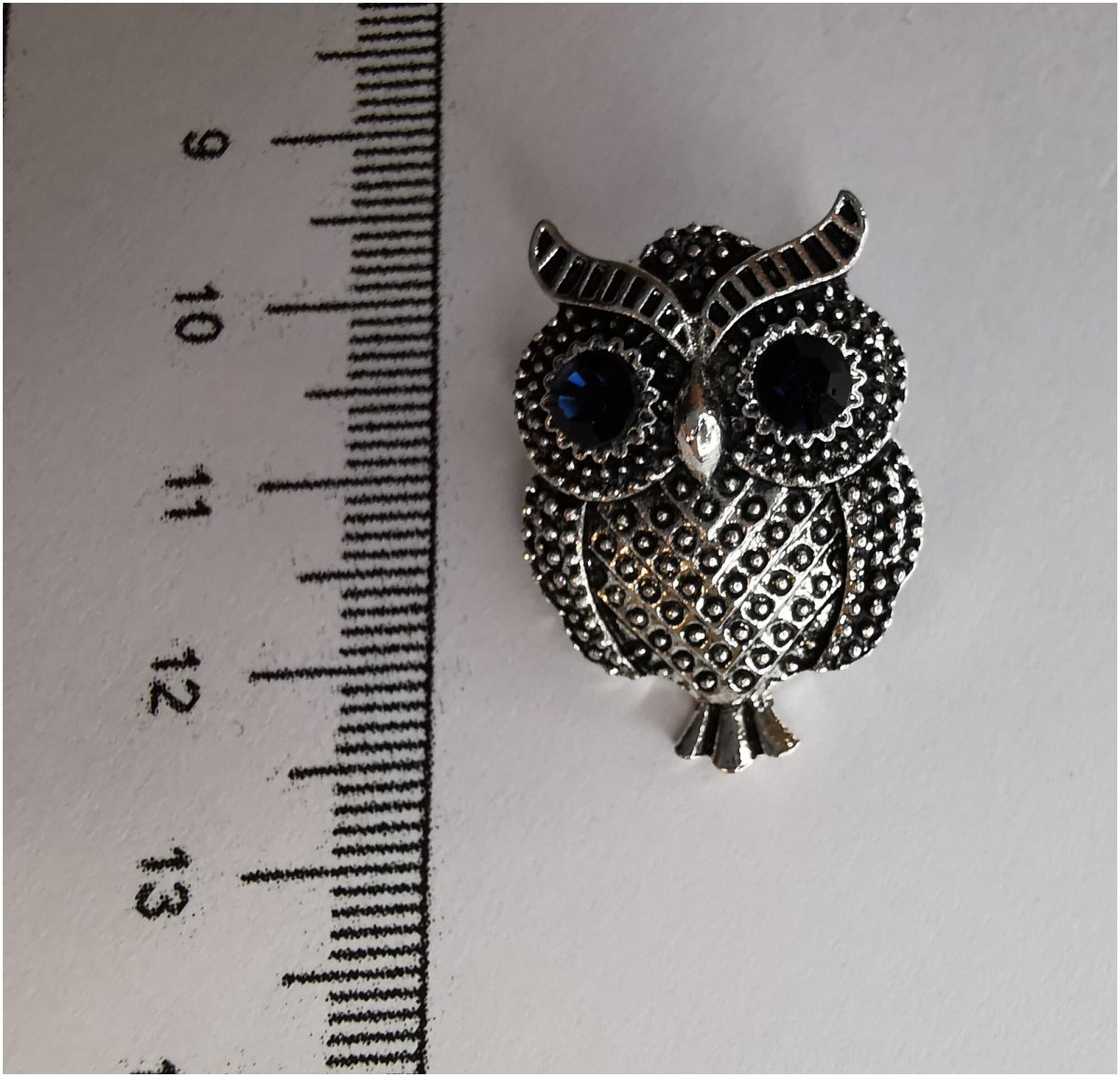 Брошь Сова серебро