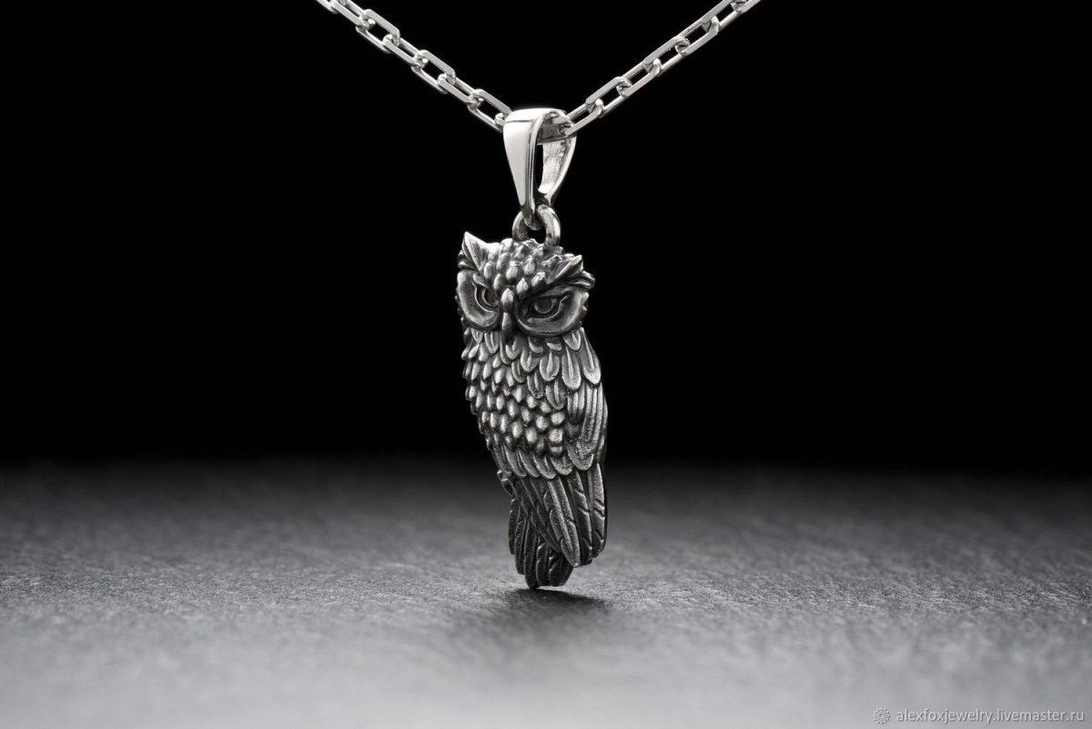 Подвеска Сова серебро