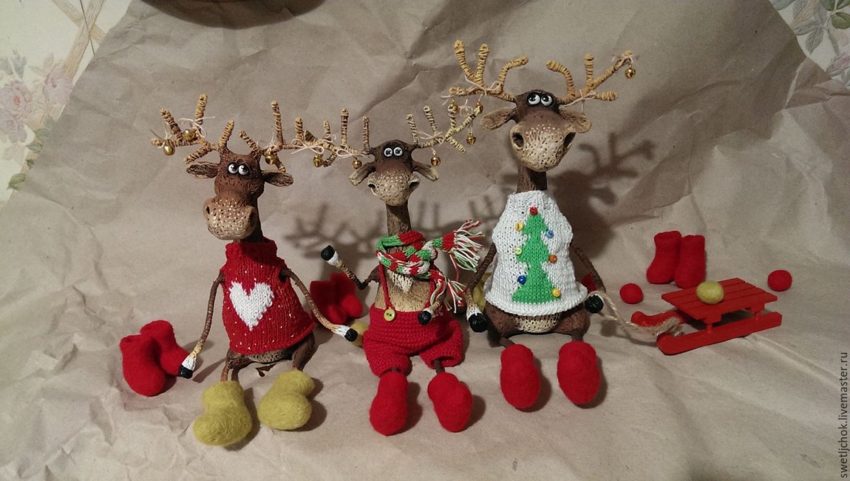 Елочная игрушка Лось