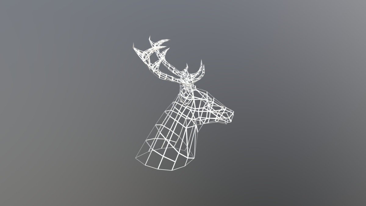 Олень рисунок