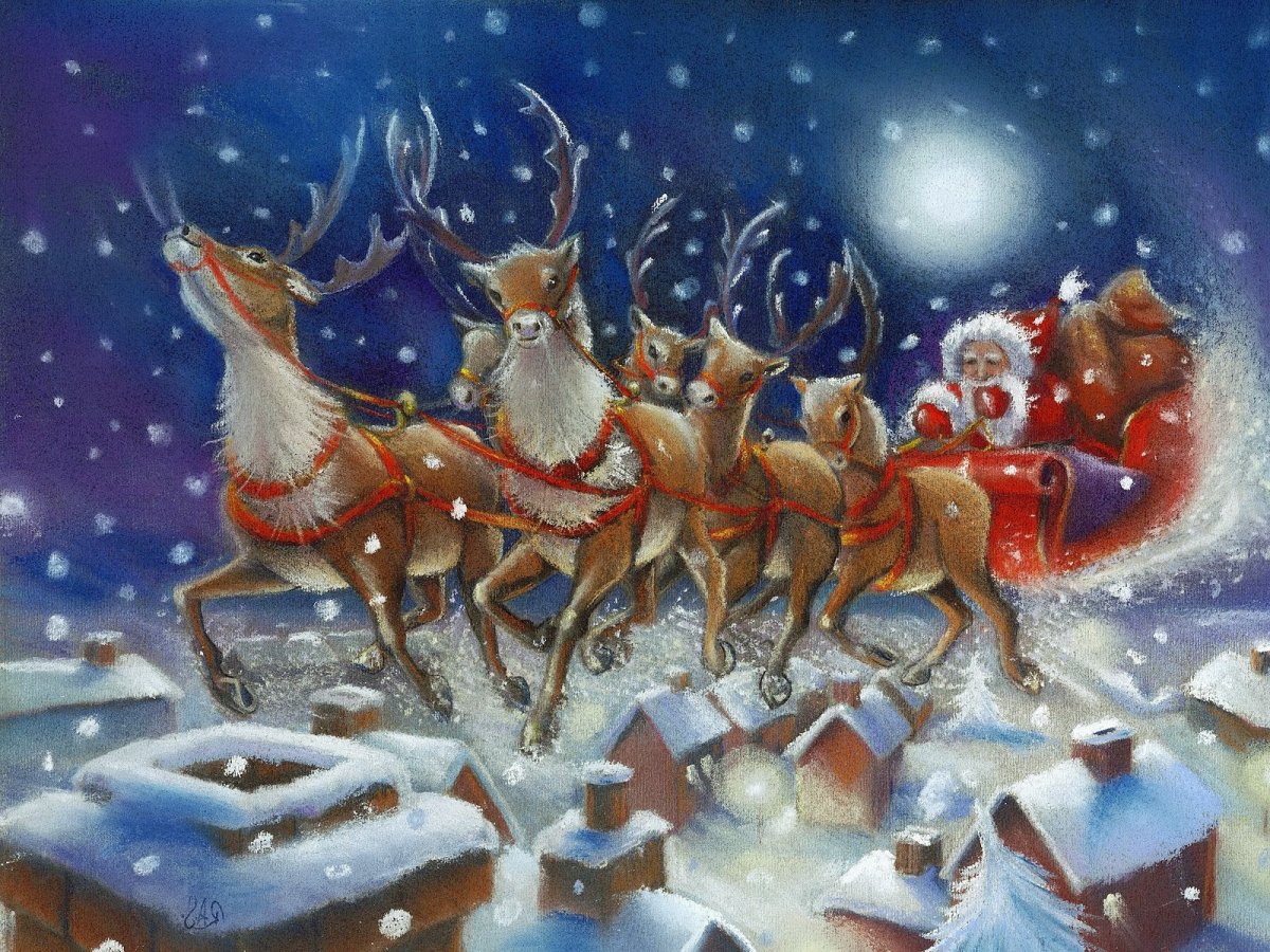 Новогодний олень