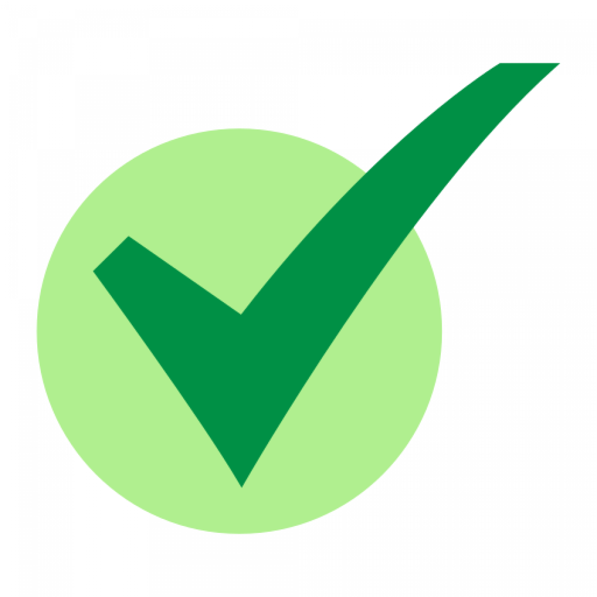 Прозрачная галочка