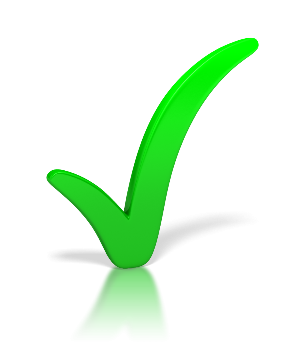 Галочка без фона