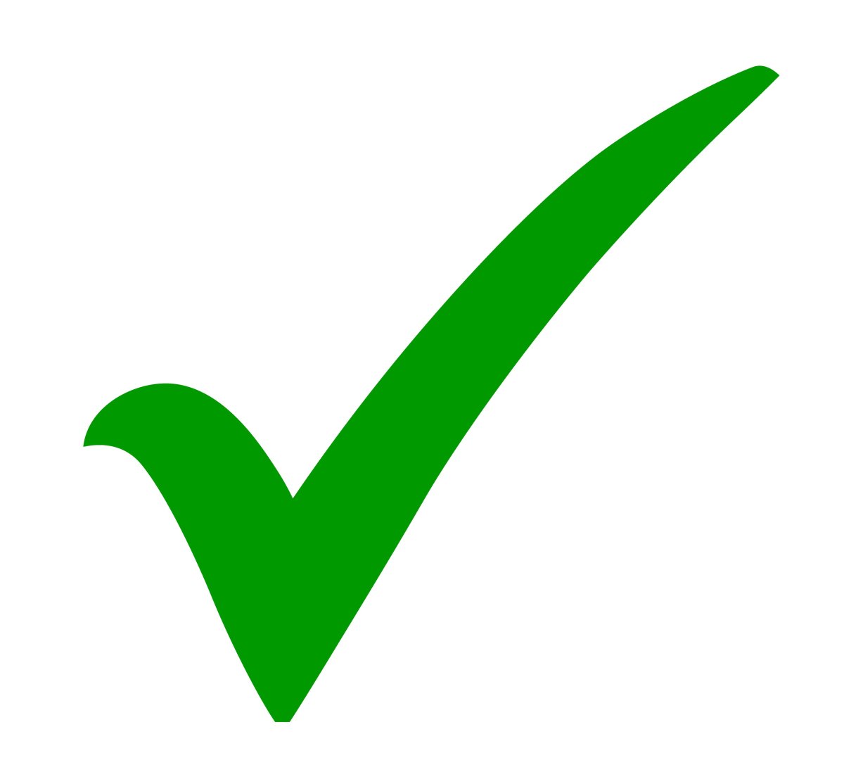 Галочка на белом фоне