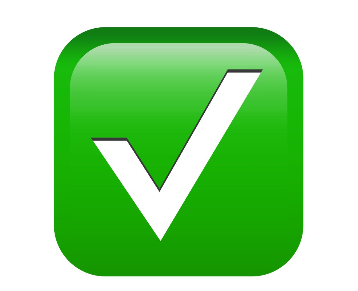 ЭМОДЖИ галочка зеленая