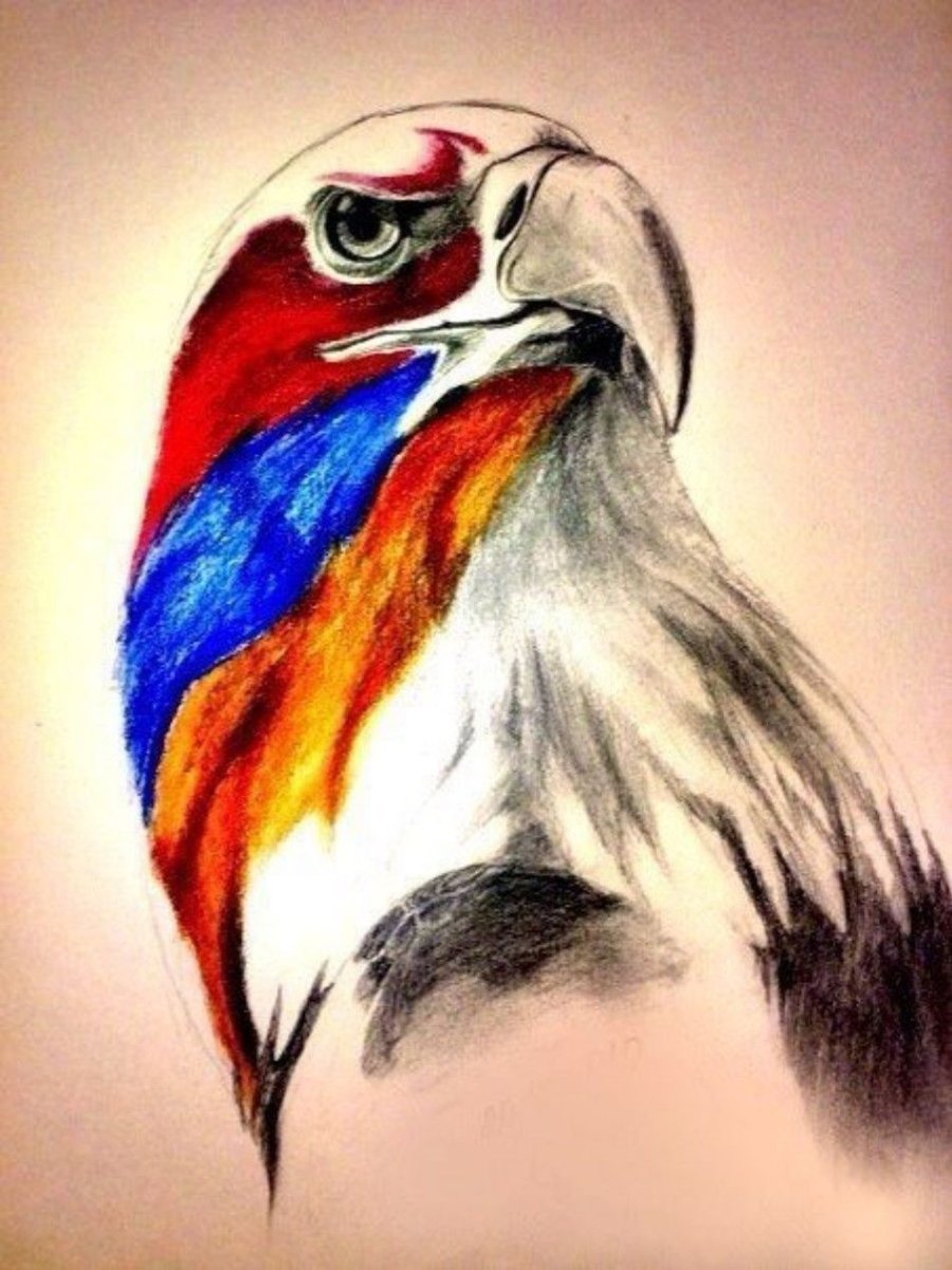 Флаг Армении с орлом