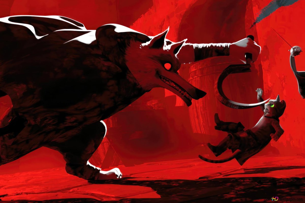 Кот в сапогах последнее желание волк