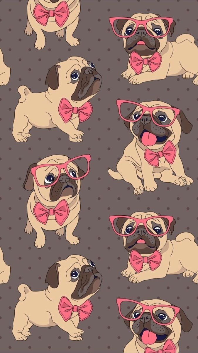 Милые мопсы арт