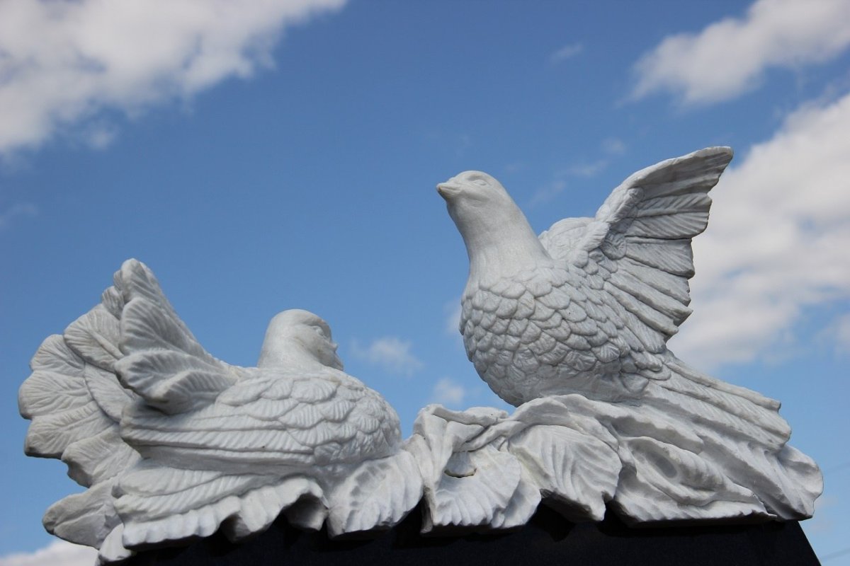 Голубь из мрамора