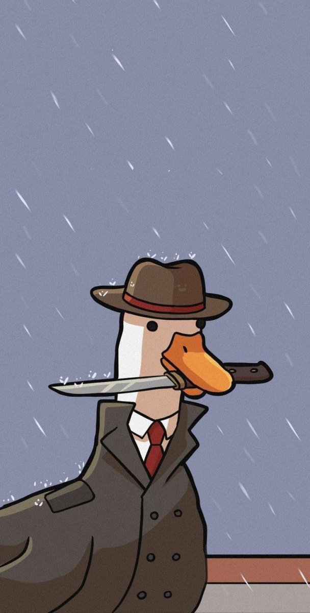 Гусь с ножом