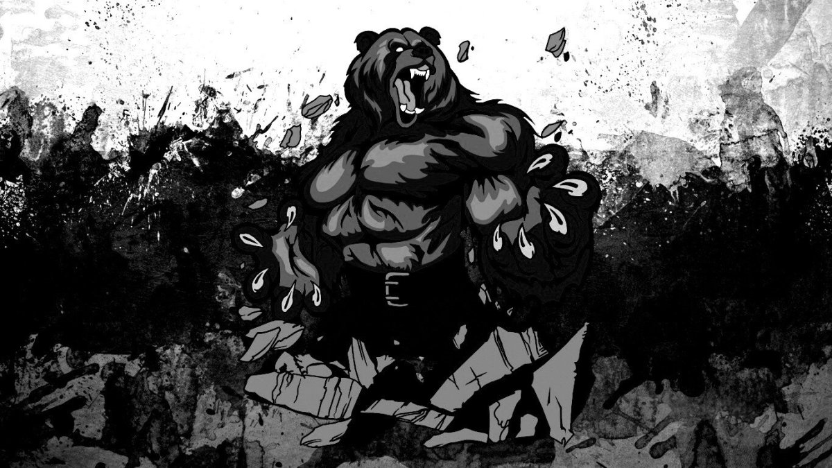 Медведь арт