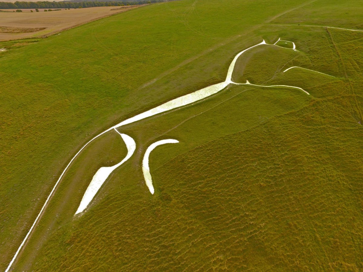 Белая лошадь Англия геоглиф