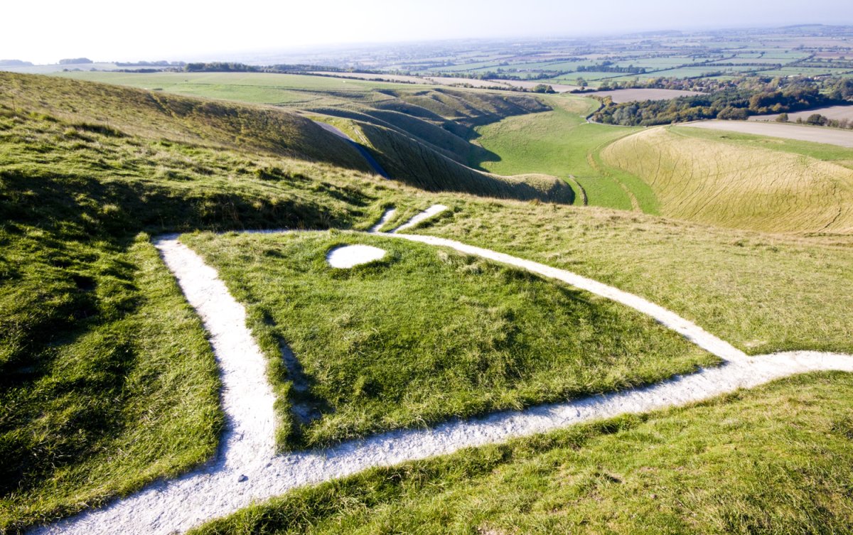 Уффингтонская белая лошадь в Англии