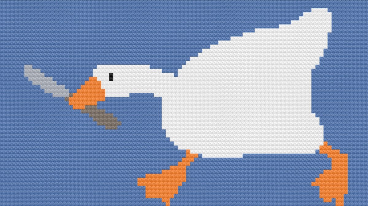 Утка с ножом