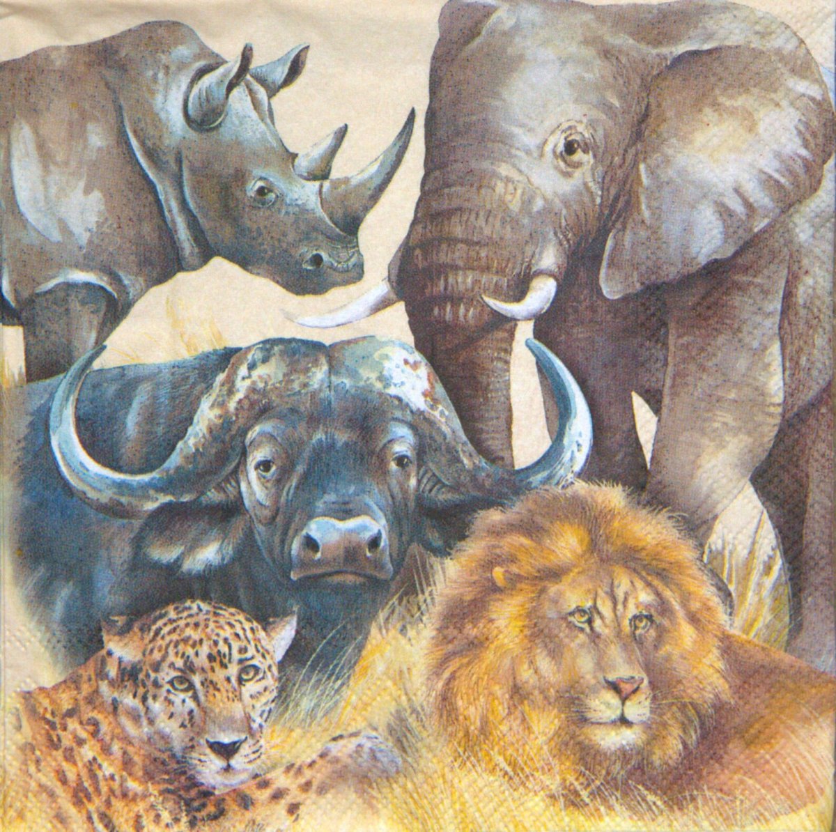 Большая пятерка животных Африки