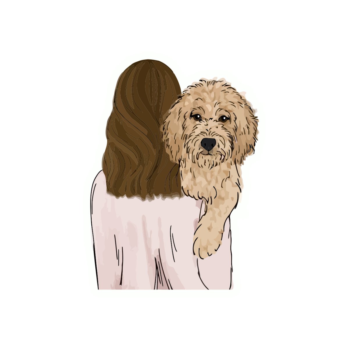 Golden Doodle Black собака