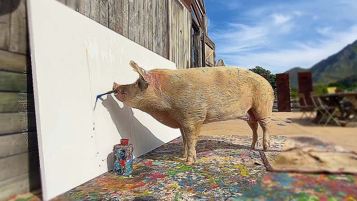 Свинья картина