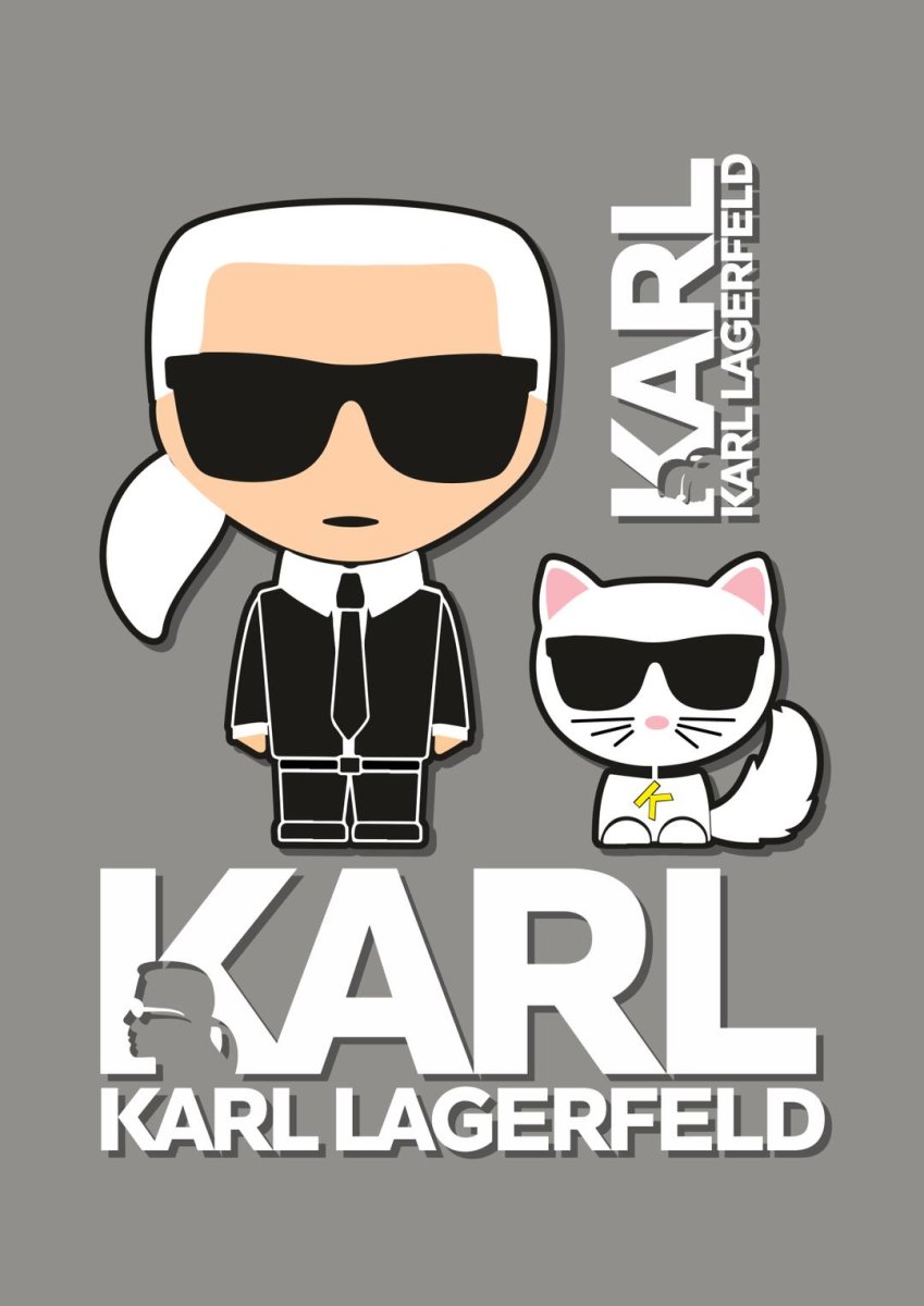 Карл Лагерфельд логотип вектор