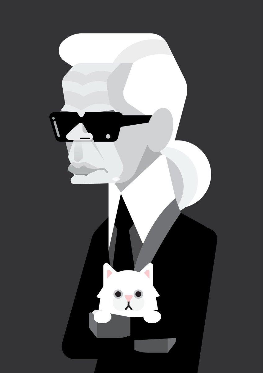 Карл Лагерфельд лого